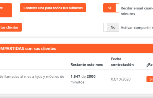 tarifas planas compartidas