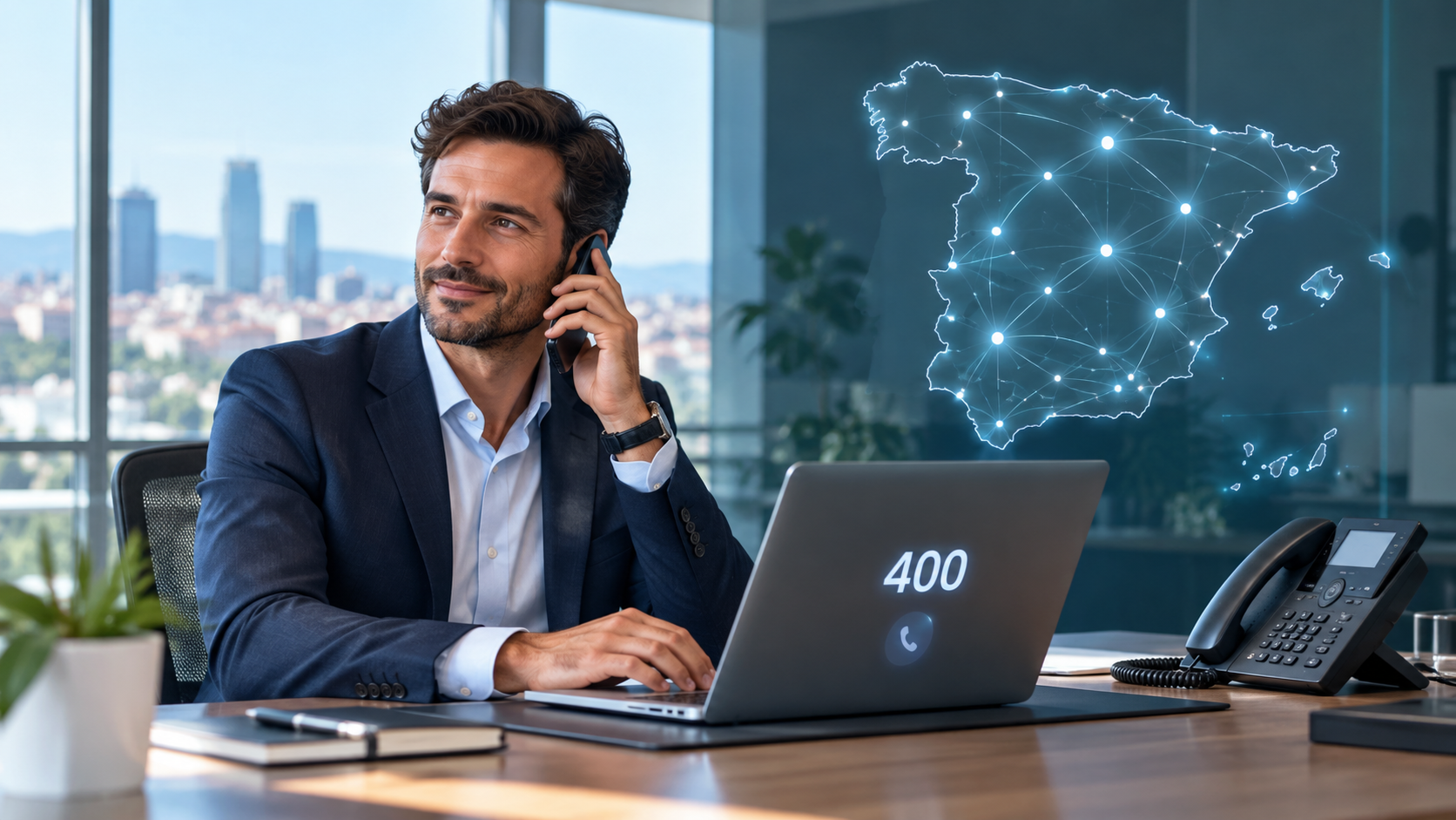 realizando una llamada desde un número 400